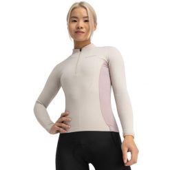 Damska koszulka rowerowa gravel z długim rękawem Kolarstwo Siroko GM3 Camino. Brązowe bluzy sportowe damskie SIROKO, l, bez wzorów, z materiału, bez kaptura, rowerowe. W wyprzedaży za 210.00 zł.