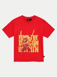 LEGO T-Shirt Ninjago 12011416 Czerwony Regular Fit. Czerwone t-shirty dla chłopców LEGO, bez wzorów, z bawełny, bez ramiączek. Za 99.99 zł.