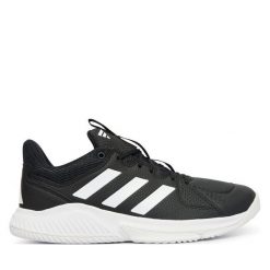 Buty halowe adidas. Czarne buty sportowe męskie Adidas, bez zapięcia. Za 329.99 zł.