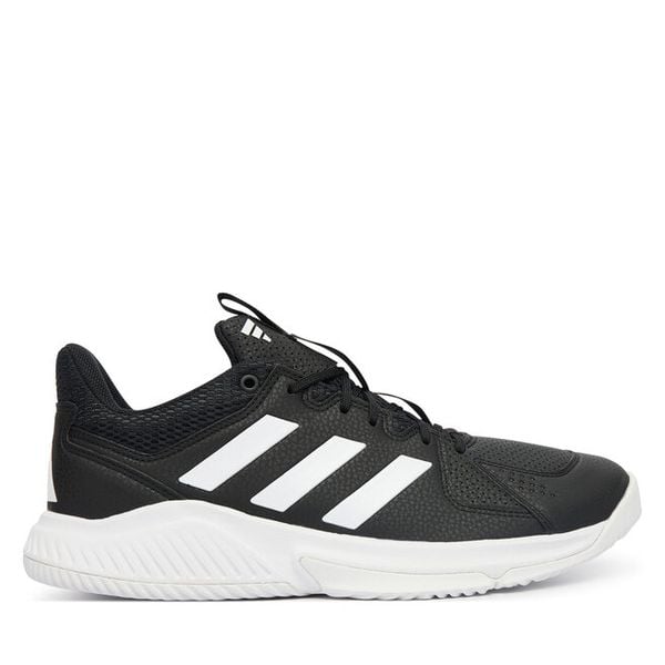 Buty halowe adidas. Czarne buty sportowe męskie Adidas, bez zapięcia. Za 281.99 zł.