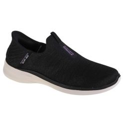 Buty sportowe Sneakersy damskie, Skechers Go Walk 6 - Fabulous View. Czarne obuwie sportowe damskie Skechers, bez wzorów, z materiału, trekkingowe. Za 359.99 zł.