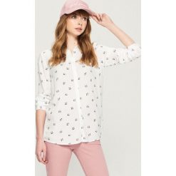 Wzorzysta koszula - Biały. Koszule damskie marki Sinsay. W wyprzedaży za 29.99 zł.