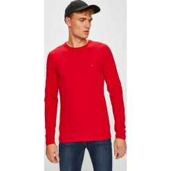 Tommy Hilfiger - Longsleeve. Różowe bluzki z długim rękawem męskie Tommy Hilfiger, z bawełny, z okrągłym kołnierzem. Za 159.90 zł.