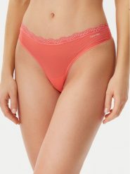 Calvin Klein Underwear Stringi LV00QD5270 Różowy. Czerwone stringi damskie Calvin Klein Underwear, xs, bez wzorów, z syntetyku. Za 49.99 zł.