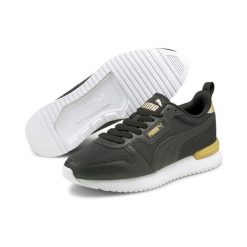 Buty do chodzenia damskie Puma R78 METALLIC POP. Czarne obuwie sportowe damskie Puma, bez wzorów, trekkingowe. Za 194.99 zł.