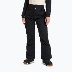 Spodnie snowboardowe damskie ROXY Diversion. Czarne spodnie snowboardowe damskie Roxy, na zimę, bez wzorów, sportowe, snowboardowy. Za 519.99 zł.