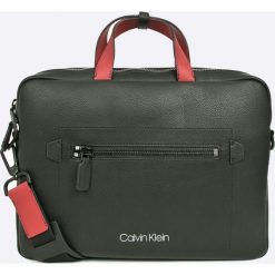 Calvin Klein - Torba. Szare torby na laptopa męskie Calvin Klein, w paski, z materiału. W wyprzedaży za 599.90 zł.