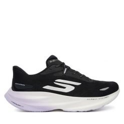 Buty do biegania Skechers. Czarne obuwie sportowe damskie Skechers, bez wzorów, do biegania. Za 529.99 zł.