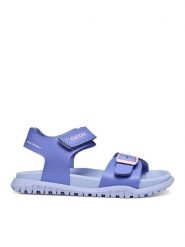 Geox Sandały J Sandal Fusbetto Gi J35HQA 000BC C8039 M Fioletowy. Fioletowe sandały dziewczęce Geox, ze skóry, bez zapięcia. Za 179.99 zł.