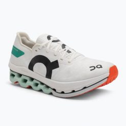 Buty do biegania damskie On Cloudboom Echo. Białe obuwie sportowe damskie On, bez wzorów, z materiału, do biegania. Za 789.99 zł.