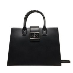 Torebka Armani Exchange. Czarne torebki do ręki damskie Armani Exchange, bez wzorów, klasyczne, bez dodatków. Za 779.99 zł.