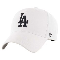 Czapka z daszkiem męska MLB Los Angeles Dodgers Cap. Białe czapki i kapelusze męskie 47 Brand, bez wzorów, z wełny, sportowe. Za 144.00 zł.