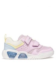 Geox Sneakersy J Illuminus Girl J55HPA 014BU C8RM4 D Różowy. Czerwone buty sportowe dziewczęce Geox, bez wzorów, ze skóry, bez zapięcia. Za 319.99 zł.