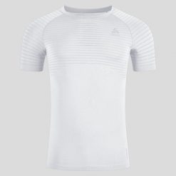 Koszulka męska Odlo BL TOP PERFORMANCE X-LIGHT. Białe koszulki sportowe męskie Odlo, m, bez wzorów, bez kołnierzyka, bez ramiączek, do biegania. Za 249.99 zł.