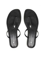 Polo Ralph Lauren Japonki 818P01594001 Czarny. Czarne klapki damskie Polo Ralph Lauren, bez wzorów, ze skóry, bez obcasa. Za 1,239.00 zł.