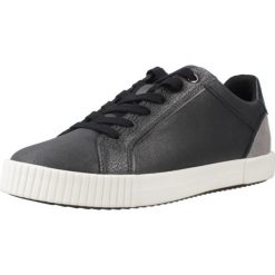 Buty GEOX D BLOMIEE Szary. Szare obuwie sportowe damskie Geox, bez wzorów, ze skóry, na fitness i siłownię. Za 323.99 zł.