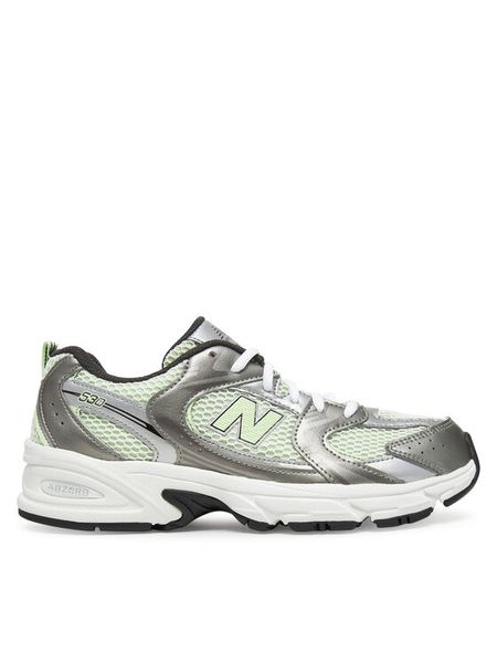 New Balance Sneakersy GR530ADF Srebrny. Szare buty sportowe dziewczęce New Balance, bez wzorów, z materiału, bez zapięcia. Za 259.99 zł.