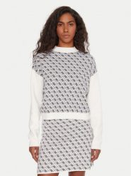 Guess Golf W5BR23 Z3JD2 Écru Relaxed Fit. Swetry damskie Guess, l, z aplikacjami, z syntetyku, bez kołnierzyka, bez ramiączek, bez kaptura. Za 299.99 zł.