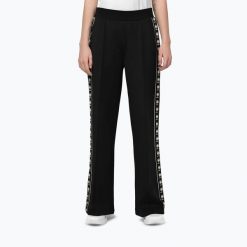 Spodnie damskie Pitbull Verona Wide Leg. Czarne spodnie materiałowe damskie PITBULL, l, bez wzorów, z elastanu, na fitness i siłownię. Za 189.99 zł.