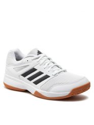 Adidas Buty halowe Speedcourt Indoor IE8032 Biały. Białe buty sportowe męskie Adidas, z materiału, bez zapięcia. Za 199.99 zł.