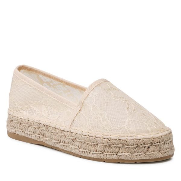 Espadryle DeeZee. Brązowe espadryle damskie DeeZee, bez wzorów, bez obcasa, bez zapięcia. Za 99.99 zł.