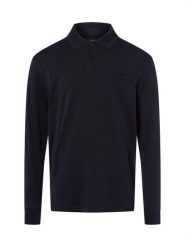 James koszulka polo z długim rękawem Mężczyźni Bawełna niebieski, XXL. Niebieskie bluzki z długim rękawem męskie James, m, bez wzorów, z bawełny, klasyczne, bez kołnierzyka. Za 129.95 zł.