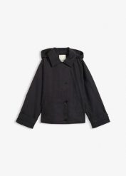 Kurtka przejściowa oversize. Czarne kurtki damskie bonprix, bez wzorów. Za 219.99 zł.