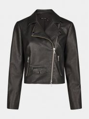 Marc Aurel Kurtka z imitacji skóry 3810 2021 93263 Czarny Slim Fit. Czarne kurtki damskie Marc Aurel, bez wzorów, ze skóry, bez kaptura. Za 759.99 zł.