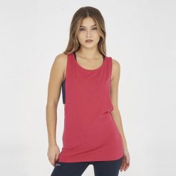 Top na siłownię damski NISHER ciemnoróżowy. Brązowe obuwie sportowe damskie Legea, bez wzorów, z bawełny, na fitness i siłownię. Za 52.00 zł.