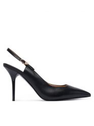 LOVE MOSCHINO Szpilki JA10149G1PIA0000 Czarny. Czarne szpilki damskie Love Moschino, bez wzorów, ze skóry, bez obcasa, bez zapięcia. Za 949.99 zł.