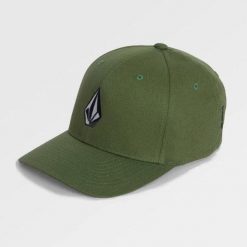 Czapka Volcom Full Stone Flexfit Olive. Zielone czapki i kapelusze męskie Volcom, bez wzorów, sportowe. Za 177.62 zł.