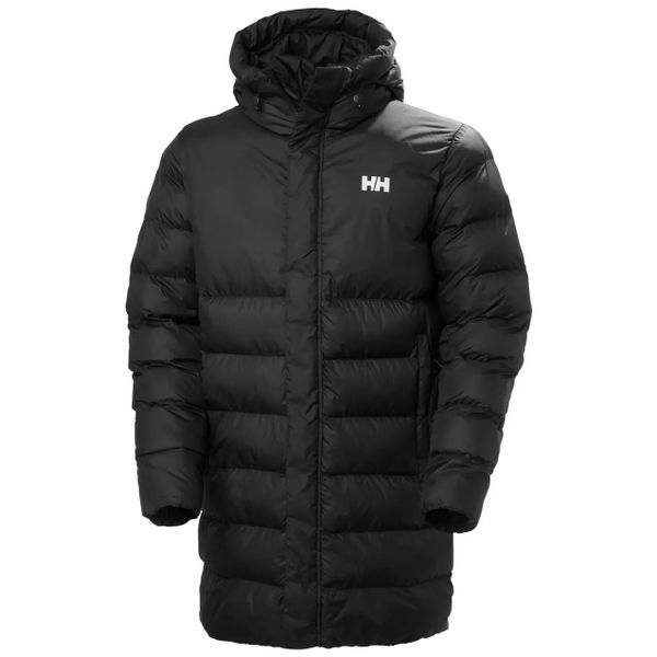 Kurtka puchowa Helly Hansen Oslo Puffy. Czarne kurtki męskie Helly Hansen, na jesień, m, bez wzorów, z materiału, klasyczne, bez kaptura. Za 1,171.00 zł.