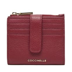 Portfel Coccinelle. Czerwone portfele damskie Coccinelle, bez wzorów. Za 499.99 zł.