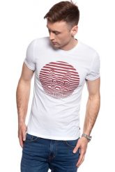 T-SHIRT MĘSKI MUSTANG AARON C PRINT 1009953 2045. T-shirty męskie Mustang, m, bez wzorów, bez kołnierzyka. W wyprzedaży za 39.99 zł.