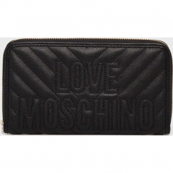 Love Moschino - Portfel. Czarne portfele damskie Love Moschino, z materiału. Za 439.90 zł.