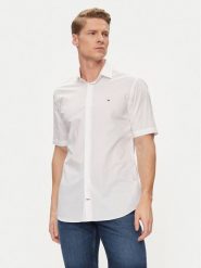 Tommy Hilfiger Koszula Core MW0MW34626 Biały Regular Fit. Białe koszule męskie Tommy Hilfiger, m, bez wzorów, z bawełny, bez kołnierzyka, bez ramiączek. Za 299.99 zł.