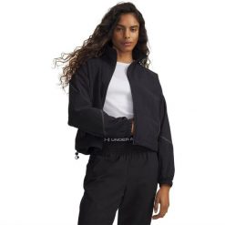 Damska kurtka wodoodporna Under Armour Unstoppable. Czarne kurtki damskie Under Armour, l, bez wzorów, z materiału, bez kaptura. Za 627.00 zł.