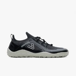 Buty turystyczne damskie Vivobarefoot Primus Trail Knit FG. Czarne obuwie sportowe damskie Vivobarefoot, do biegania. Za 689.10 zł.