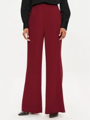 Calvin Klein Spodnie materiałowe K20K207155 Czerwony Wide Leg. Czerwone spodnie materiałowe damskie Calvin Klein, bez wzorów, z materiału. Za 359.99 zł.