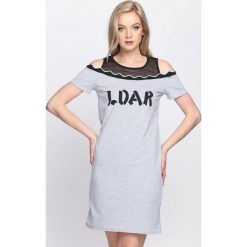 Szara Sukienka LDAR. Sukienki damskie Born2be, na lato. Za 49.99 zł.