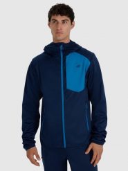 4F Kurtka softshell wiatroodporna membrana 8000 męska - granatowa XL. Niebieskie kurtki męskie 4f, na zimę, m, bez wzorów, z softshellu, bez kaptura. Za 349.99 zł.