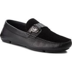 Mokasyny VERSACE COLLECTION - V900720 VM00021 V085C Nero/Nero/Canna. Czarne mokasyny męskie Versace Collection, z materiału. W wyprzedaży za 1,199.00 zł.