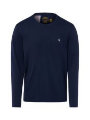 Polo Ralph Lauren koszulka z długim rękawem Mężczyźni Bawełna (100%) niebieski, XXL. Niebieskie bluzki z długim rękawem męskie Polo Ralph Lauren, m, bez wzorów, z bawełny, bez kołnierzyka. Za 399.95 zł.