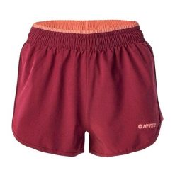 Shorty Damskie Laria. Czerwone szorty sportowe damskie Hi-tec, bez wzorów, sportowe, trekkingowe. Za 87.99 zł.