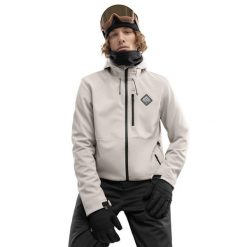 Kurtka snowboardowa męska W2 Cerro. Brązowe kurtki męskie SIROKO, l, bez wzorów, z softshellu, bez kaptura. Za 844.00 zł.