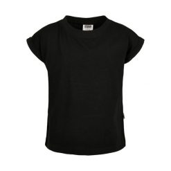 Organiczna Koszulka Na Ramiączkach Dla Dziewcząt. Czarne bluzki dla dziewczynek Urban Classics, bez wzorów, bez kołnierzyka, bez ramiączek. Za 48.99 zł.