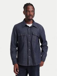 Calvin Klein Jeans Koszula jeansowa LV04RH779G Granatowy Regular Fit. Niebieskie koszule męskie Calvin Klein Jeans, l, bez wzorów, z bawełny, bez kołnierzyka, bez ramiączek. Za 529.99 zł.
