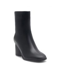 Jenny Fairy Botki Hailey LS5584-06 Czarny. Czarne botki damskie Jenny Fairy, ze skóry, bez obcasa, na słupku, bez zapięcia. Za 84.99 zł.