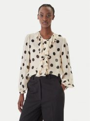 Marella Koszula Valanga 2613111122 Beżowy Relaxed Fit. Brązowe bluzki damskie Marella, bez wzorów, z wiskozy, bez kołnierzyka, bez ramiączek. Za 824.99 zł.