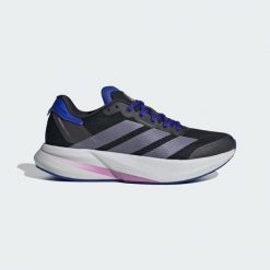 Buty Duramo Speed 2 Running. Czarne obuwie sportowe damskie Adidas, bez wzorów, z materiału, do biegania. W wyprzedaży za 361.35 zł.
